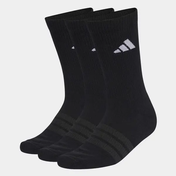 adidas CUSHIONED SPORTSWEAR CREW SOCKS 3 PAIR PACK L