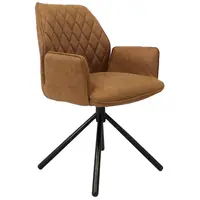 MID.YOU ŽIDLE S PODRUČKAMI, mikrovlákno, koňaková