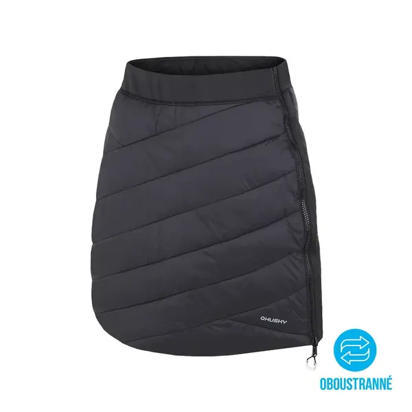 Husky Freez L S, black Dámská oboustranná zimní sukně