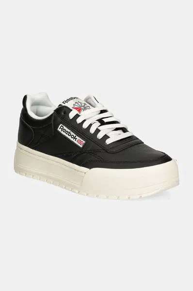 Kožené tenisky Reebok Classic Club C Megacourt černá barva, 100201239