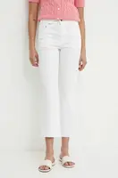 Džíny United Colors of Benetton dámské, bílá barva