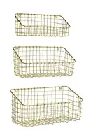 Nástěnný úložný koš Madam Stoltz 3-pack