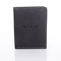 Pánská kožená peněženka černá - Wild Piotr