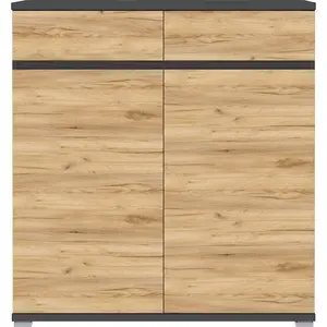 BOTNÍK, antracitová, barvy dubu, 96/103/40 cm