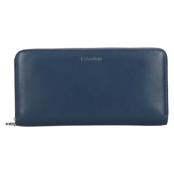 Dámska kožená peňaženka Calvin Klein Ritte - modrá