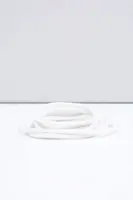 Biele okrúhle šnúrky Corbby