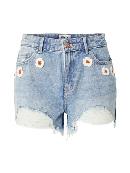ONLY Džínsy 'ONLPacy'  modrá denim / oranžová / biela