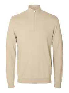 SELECTED Sveter 'SLHBERG'  béžová