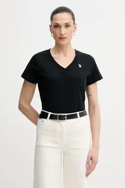 Bavlněné tričko U.S. Polo Assn. V-NECK