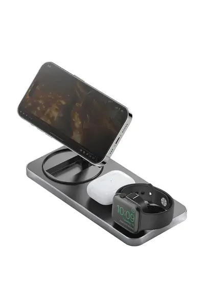 Bezdrôtový nabíjací stojan 3 v 1 Bazic 15W Fast Charging MagSafe