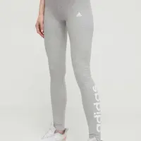 Legíny adidas GL0638 dámské, šedá barva, melanžové, GL0638