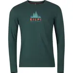 KILPI BASE Pánské bavlněné tričko, tmavě zelená, velikost XXXL