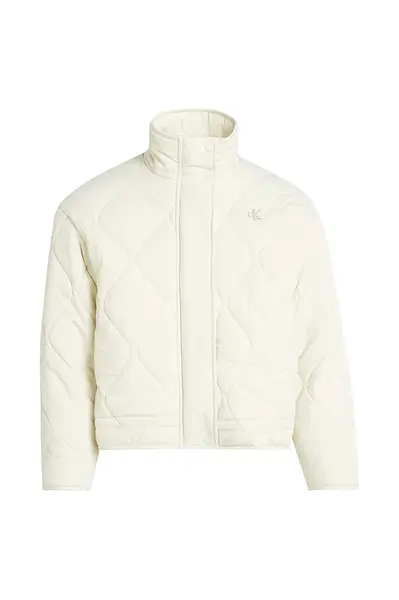 Dětská bunda Calvin Klein Jeans béžová barva, IG0IG02797