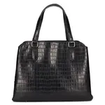 Elegantná dámska kožená kabelka Katana Tióna - čierna