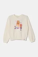 Dětská bavlněná mikina United Colors of Benetton béžová barva, s potiskem, 3J68G10HI