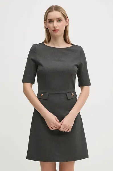 Šaty Gaudi šedá barva, mini, 421BD14006