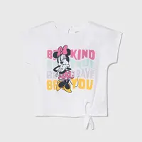 Dětské bavlněné tričko zippy x Disney bílá barva