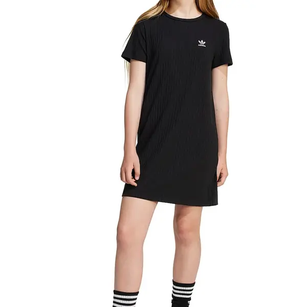 Dívčí šaty adidas Originals černá barva, mini, JC8429