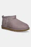 Semišové sněhule UGG Classic Ultra Mini fialová barva, 1116109-SGRP