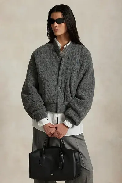 Vlněná bomber bunda Polo Ralph Lauren