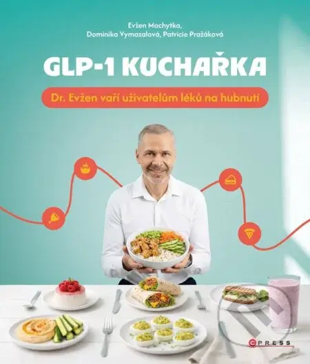GLP-1 kuchařka (Dr. Evžen vaří uživatelům léků na hubnutí) - kniha z kategorie Diety a zdravá výživa