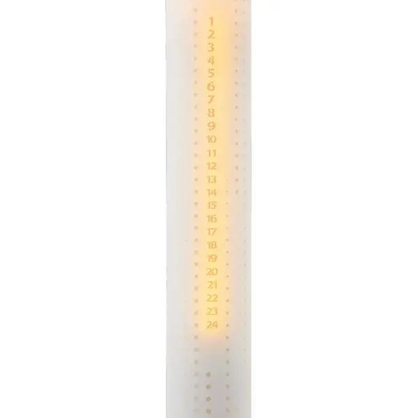 Adventní LED svíčka Sirius Sara bílá barva