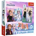 Puzzle Disney Princezny 2v1 + pexeso