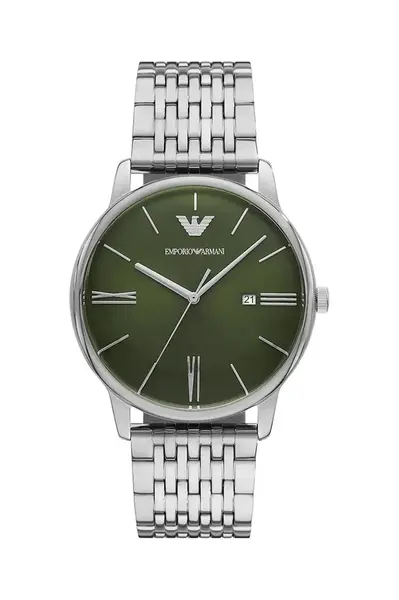 Hodinky Emporio Armani stříbrná barva, AR11644