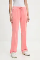 Tepláky Juicy Couture zelená barva, s aplikací, JCAPW045