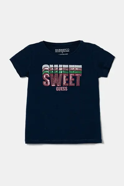 Dětské tričko Guess tmavomodrá barva, K5RI17 K6YW4