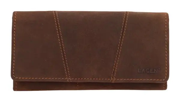 Dámská kožená peněženka Lagen 66-388 Brown