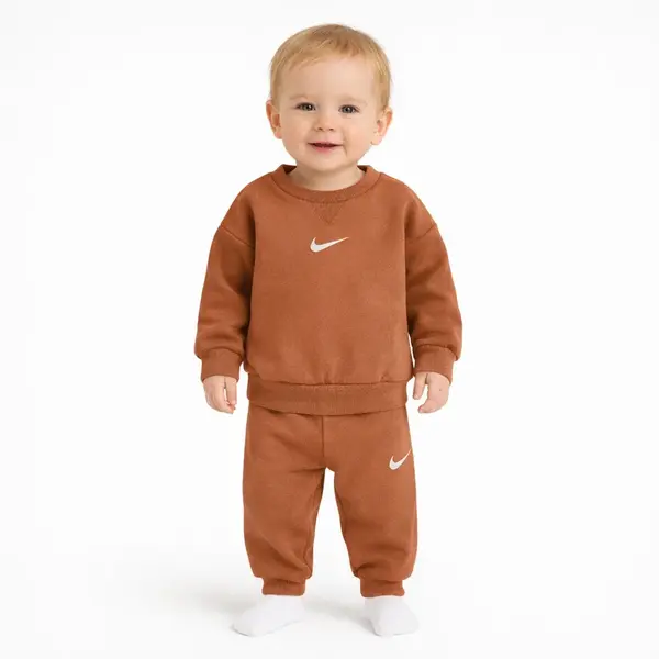 Nike baby essential fleece crew set 9m