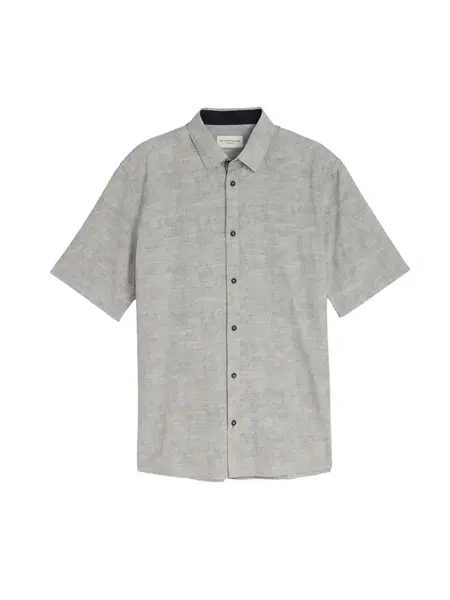 TOM TAILOR Košeľa  sivá / farby bahna