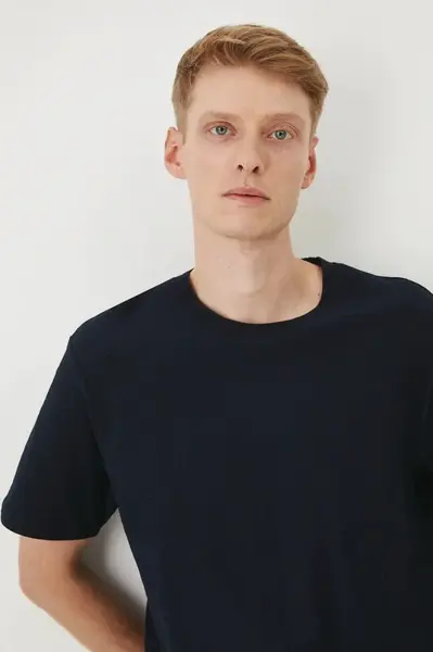 Bavlněné tričko Medicine pánské, tmavomodrá barva