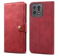 Lenuo Leather flipové pouzdro pro Xiaomi 13, červená