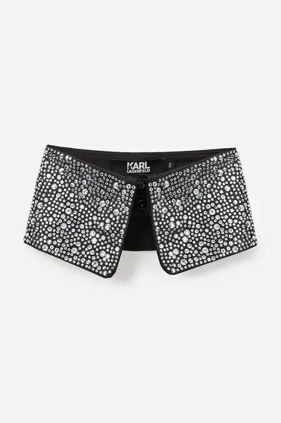 Dekorativní límeček Karl Lagerfeld černá barva, A1W33028