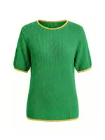 Imily Bela Sveter  žltá / trávovo zelená