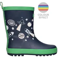 AQUOS RAINBOW COLOUR EFFECT Detské gumáky, tmavo modrá, veľkosť