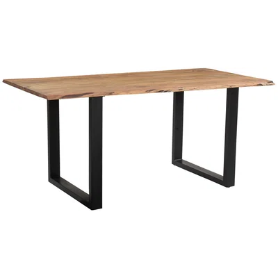 Linea Natura JÍDELNÍ STŮL, akácie, černá, barvy akácie, 160/85/76 cm