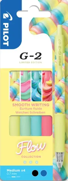 Roller Pilot G-2 Flow 07, sada 4 kusů