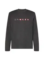 Oakley pánské tričko Bark LS Dark Grey Heather | Šedá | Velikost XXL | 100% bavlna