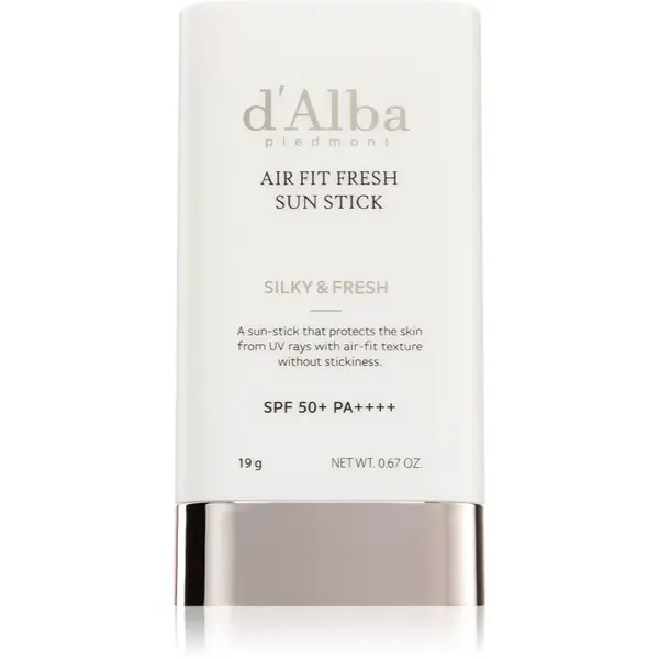 d'Alba Air Fit Fresh Sun Stick opaľovací krém v tyčinke s upokojujúcim účinkom SPF 50+ 19 g