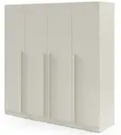 Čtyřdveřová šatní skříň s šuplíky arturo - kašmír