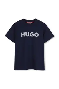 HUGO Dětské bavlněné tričko HUGO
