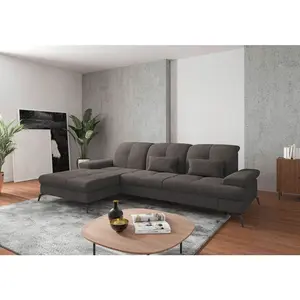 Sit & More ROHOVÁ SEDAČKA, textil, barvy grafitu