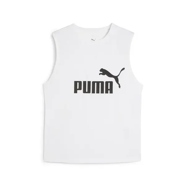 PUMA Športový top 'Ess No. 1'  čierna / biela