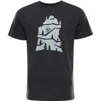 ALPINE PRO NESAD Pánské triko, tmavě šedá, velikost