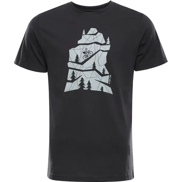 ALPINE PRO NESAD Pánské triko, tmavě šedá, velikost