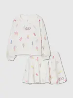 GAP Baby outfit set s logem VintageSoft - Holky