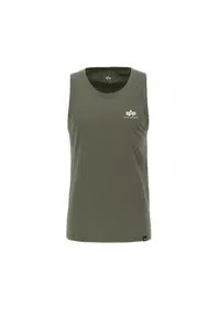 ALPHA INDUSTRIES Tričko  olivová / biela